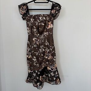 Dress the Population Elaine Cold Shoulder Dress Size S